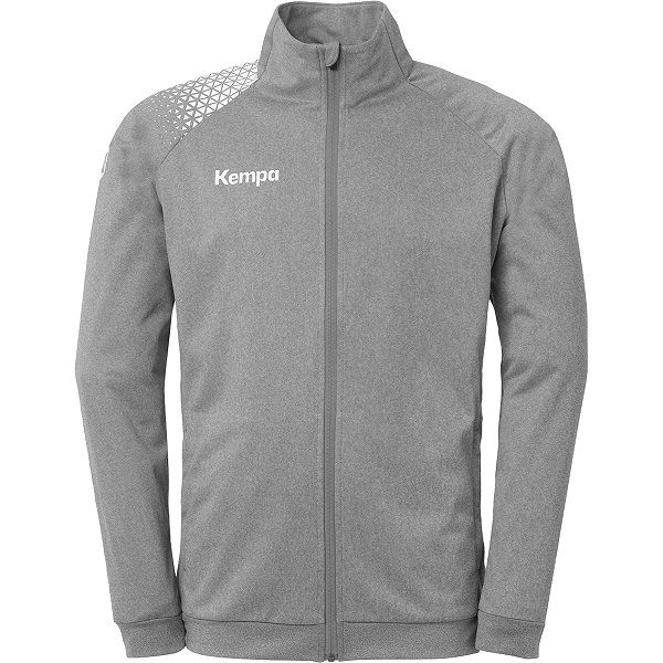 Kempa Ambition 28 Veste D'entraînement Polyester Hommes - Gris Foncé Mélange / Blanc