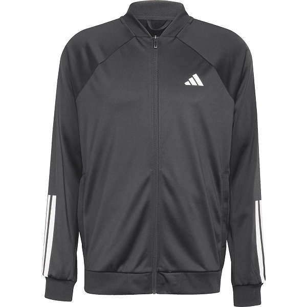 Adidas 3-Stripe Knitted Trainingsjacke Herren - Schwarz / Weiß