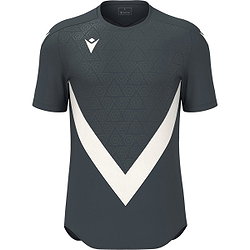 Macron Thunder Wisp Shirt Korte Mouw Heren - Antraciet / Off White