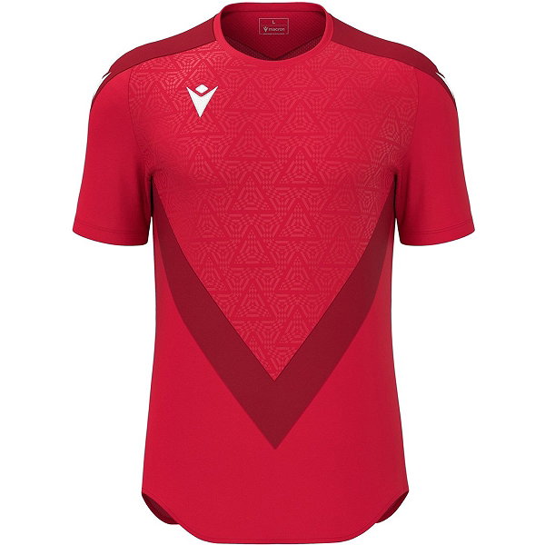 Macron Thunder Wisp Maillot Manches Courtes Enfants - Rouge