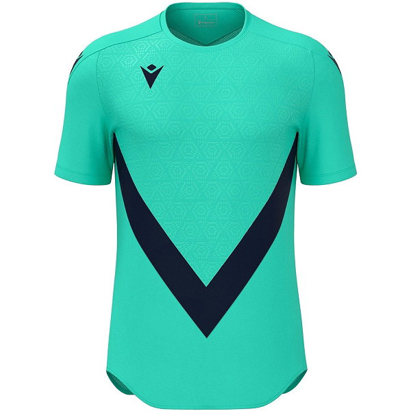 Macron Thunder Wisp Shirt Korte Mouw Kinderen - Turkoois / Marine