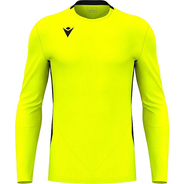 Macron Argo Tw-Trikot Langarm Kinder - Neongelb / Schwarz