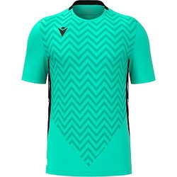 Macron Scorpio Keepershirt Korte Mouw Heren - Turkoois / Zwart