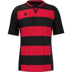 Macron Alabaster Rugbytrikot Herren - Schwarz / Rot