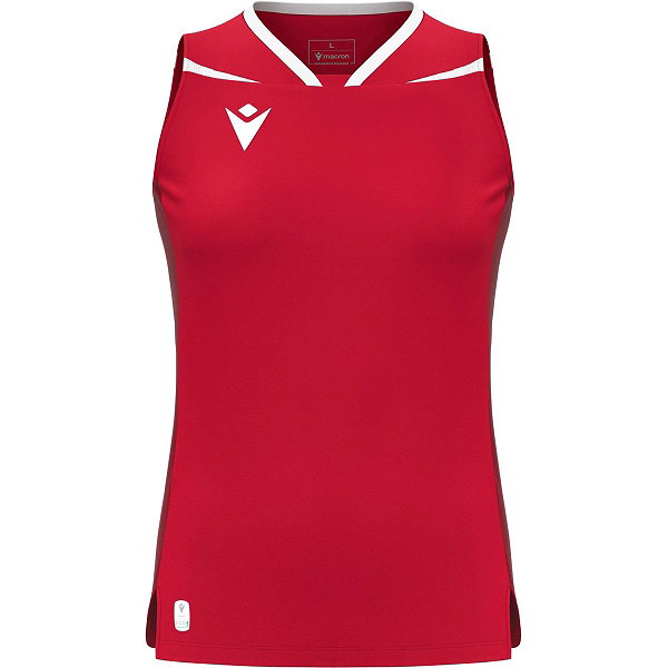 Macron Lily Eco Volleyballtrikot Damen - Rot / Weiß