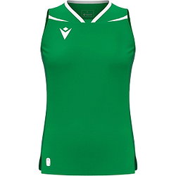 Vorschau: Macron Lily Eco Volleyballtrikot Damen - Grün / Weiß
