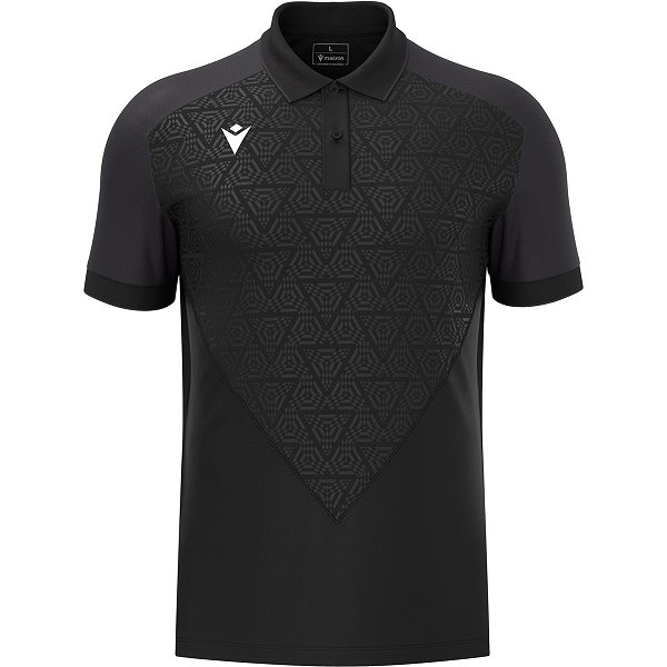 Macron Thunder Baldwin Poloshirt Herren - Schwarz