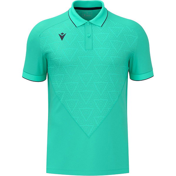 Macron Thunder Baldwin Poloshirt Herren - Türkis / Marine