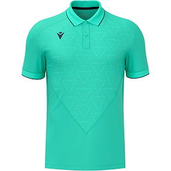 Macron Thunder Baldwin Polo Enfants - Turquoise / Marine