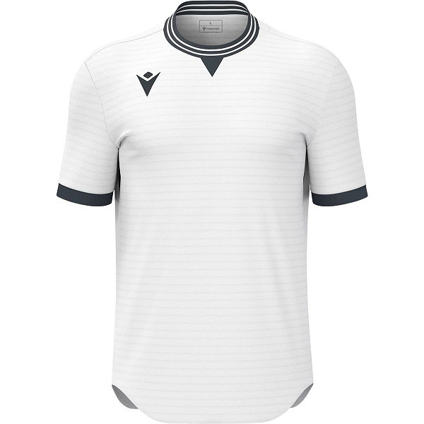 Macron Elves Maillot Manches Courtes Hommes - Blanc / Anthracite