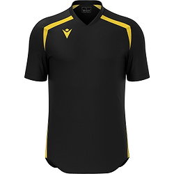 Macron Wyrm Shirt Korte Mouw Heren - Zwart / Geel
