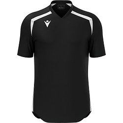 Macron Wyrm Maillot Manches Courtes Hommes - Noir / Blanc