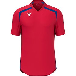 Présentation: Macron Wyrm Maillot Manches Courtes Enfants - Rouge / Royal