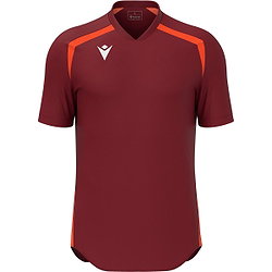 Macron Wyrm Shirt Korte Mouw Kinderen - Bordeaux / Oranje