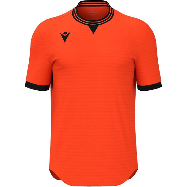Macron Elves Maillot Manches Courtes Enfants - Orange / Noir