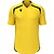 Macron Wyrm Maillot Manches Courtes Enfants - Jaune / Marine