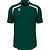 Macron Wyrm Maillot Manches Courtes Enfants - Bottle Green / Blanc