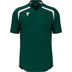 Présentation: Macron Wyrm Maillot Manches Courtes Enfants - Bottle Green / Blanc