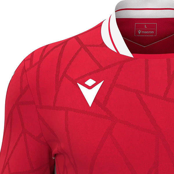 Maillot Entraînement Barry Town – Macron – Rouge – Taille S Adulte – Occasion