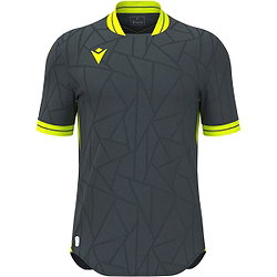 Macron Cerberus Trikot Kurzarm Kinder - Anthrazit / Neongelb