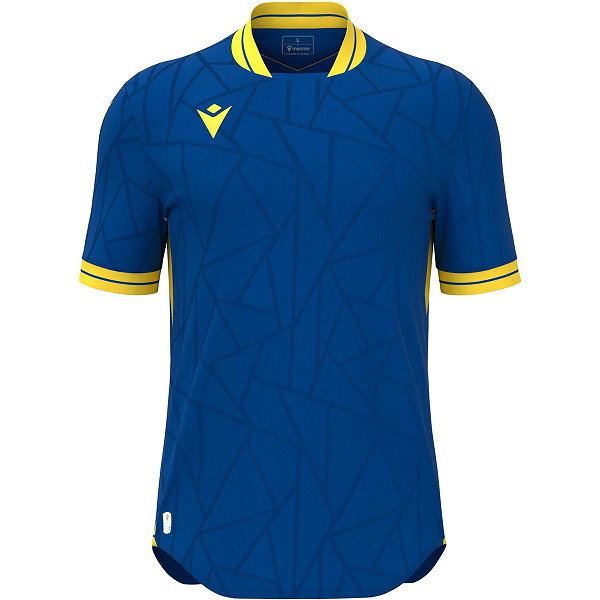 Macron Cerberus Maillot Manches Courtes Enfants - Royal / Jaune