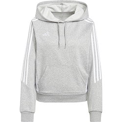 Adidas Tiro 24 Sweat À Capuchon Femmes - Gris Clair Mélange / Blanc