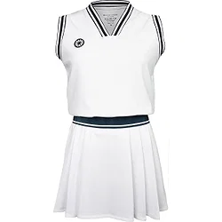 Indian Maharadja Pique 2 Piece Dress Damen - Weiß