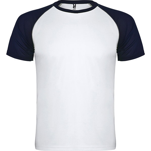 Roly Indianapolis Functioneel Sportshirt Heren - Wit / Marine