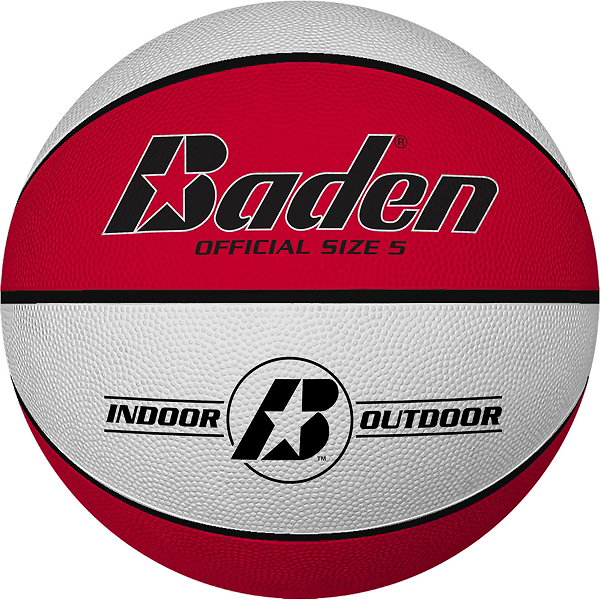 Baden Basic (Size 5) Basketball Enfants - Rouge / Blanc
