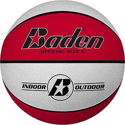 Baden Basic (Size 5) Basketball Enfants - Rouge / Blanc