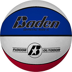 Baden Basic (Size 5) Basketball Enfants - Blanc / Rouge / Royal