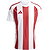 Adidas Striped 24 Maillot À Manches Courtes Hommes - Blanc / Rouge