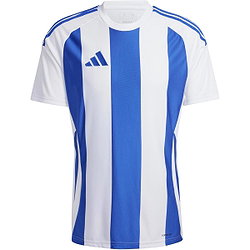 Adidas Striped 24 Maillot À Manches Courtes Hommes - Blanc / Royal