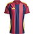 Adidas Striped 24 Trikot Kurzarm Herren - Bordeaux / Navy / Gelb