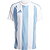 Adidas Striped 24 Trikot Kurzarm Herren - Weiß / Skyblue