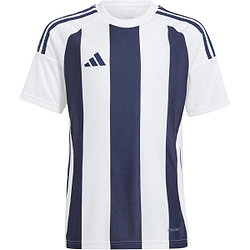 Adidas Striped 24 Maillot À Manches Courtes Enfants - Blanc / Navy
