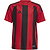 Adidas Striped 24 Shirt Korte Mouw Kinderen - Rood / Zwart