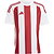 Adidas Striped 24 Shirt Korte Mouw Kinderen - Wit / Rood