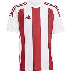 Voorvertoning: Adidas Striped 24 Shirt Korte Mouw Kinderen - Wit / Rood