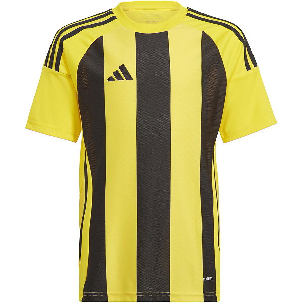Adidas Striped 24 Trikot Kurzarm Kinder - Gelb / Schwarz