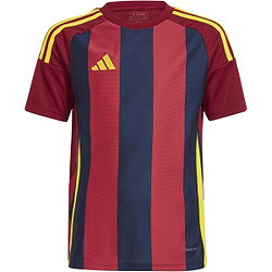 Adidas Striped 24 Trikot Kurzarm Kinder - Bordeaux / Navy / Gelb