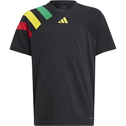 Adidas Fortore 23 Maillot Manches Courtes Enfants - Noir / Vert / Jaune / Rouge
