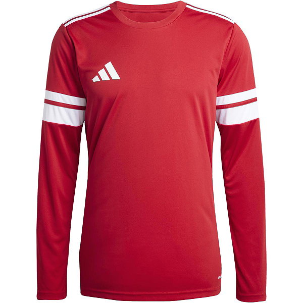 Adidas Squadra 25 Voetbalshirt Lange Mouw Heren - Rood / Wit