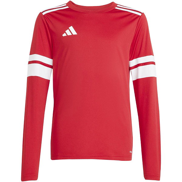 Adidas Squadra 25 Maillot À Manches Longues Enfants - Rouge / Blanc