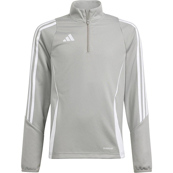 Adidas Tiro 24 Ziptop Kinderen - Grijs / Wit