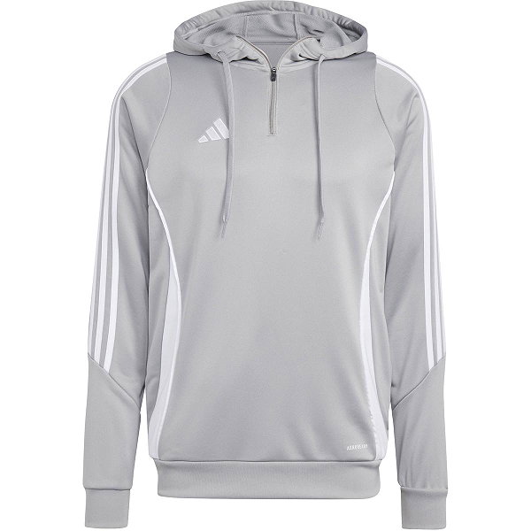 Adidas Tiro 24 Ziptop À Capuche Hommes - Gris / Blanc