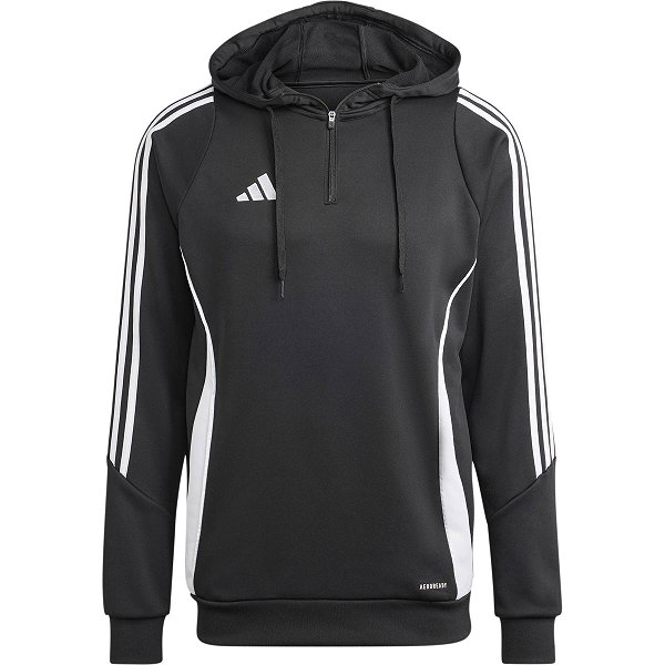 Adidas Tiro 24 Kapuzen Ziptop Herren - Schwarz / Weiß