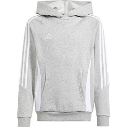 Adidas Tiro 24 Sweat À Capuchon Enfants - Gris Clair Mélange / Blanc