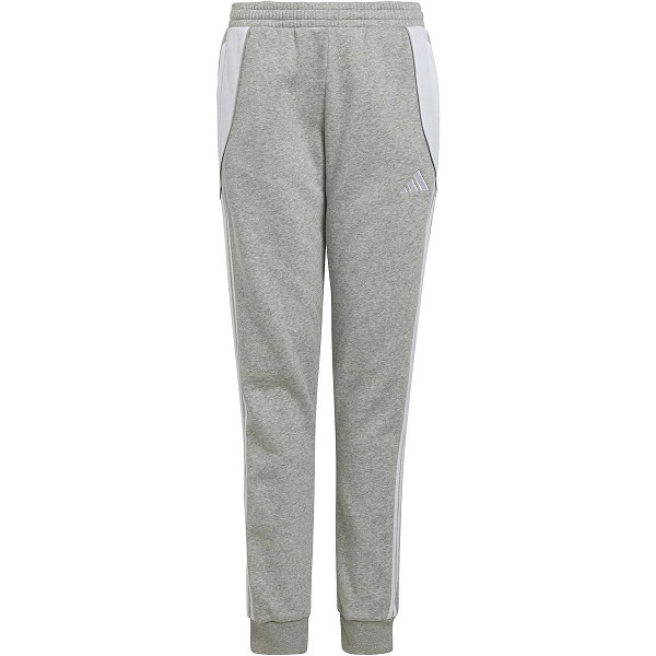 Adidas Tiro 24 Sweatbroek Kinderen - Lichtgrijs Gemeleerd / Wit