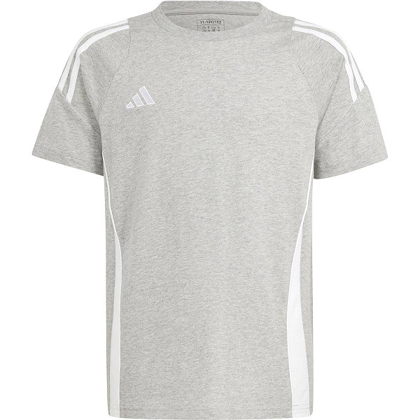 Adidas Tiro 24 Sweatshirt Kinder - Hellgrau Meliert / Weiß